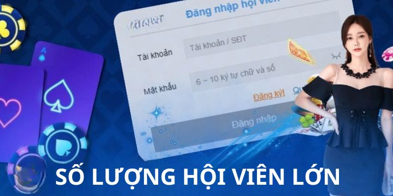 Số lượng người đăng nhập Casinoo Best tham gia cá cược tại đông đảo