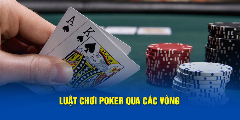 Luật chơi poker sẽ có 5 vòng đấu chính